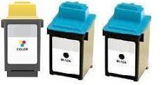 2 x Lexmark 50 (17G0050) Black and 1 x Lexmark 20 (15M0120) Colour High Capacity Remanufactured Ink Cartridges
